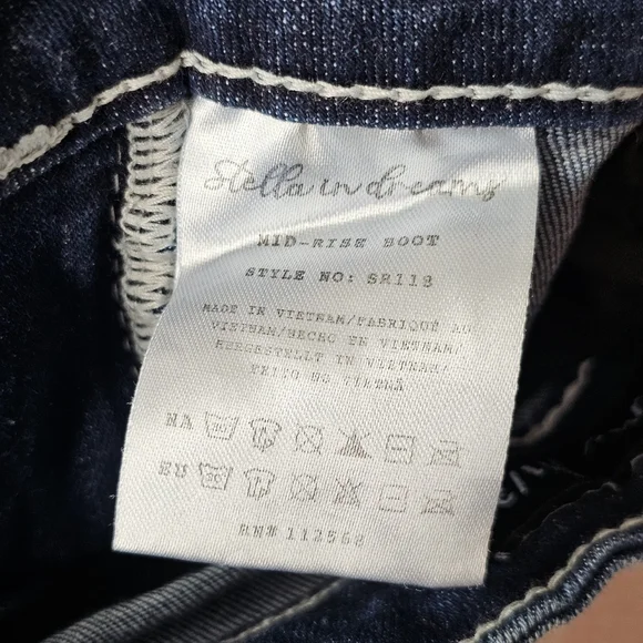 Stella in Dreams Bootcut Jeans 11/30 Mid Rise Embellished Western Y2K Bling - Picture 8 of 16